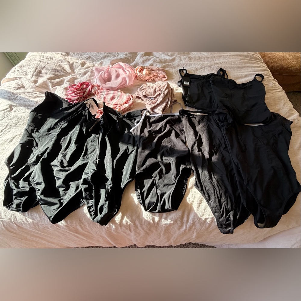 BUNDLE - 8 Danse de Paris / Eleve Ballet Leotards, Rubiawear, Skirt, Tights